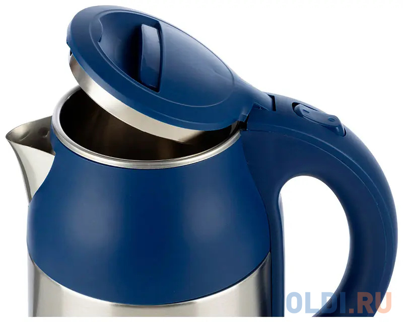 Чайник электрический Homestar HS-1034 1500 Вт синий 1.8 л нержавеющая сталь фото