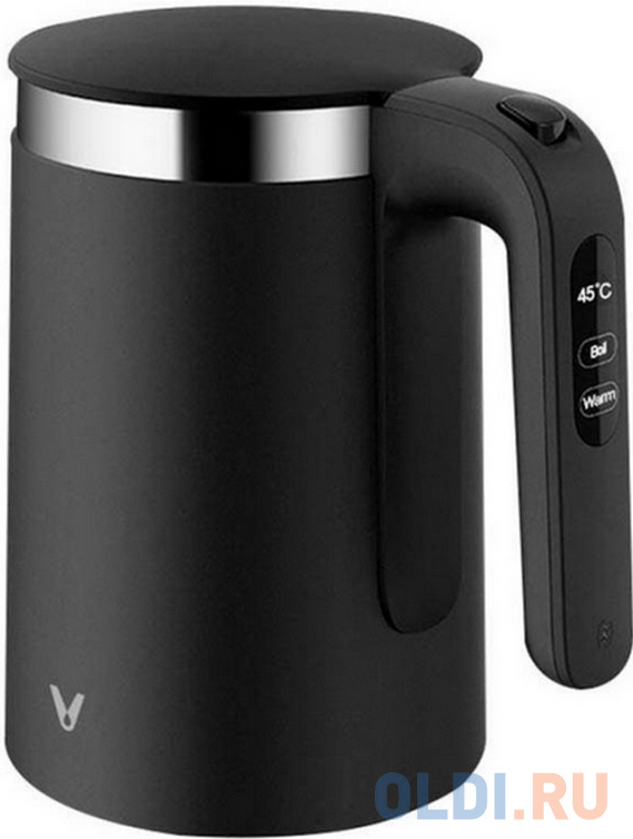 Чайник электрический Viomi Smart Kettle V-SK152D 1800 Вт чёрный 1.5 л металл/пластик термопот kitfort кт 2519 1200 вт белый чёрный 2 л металл пластик