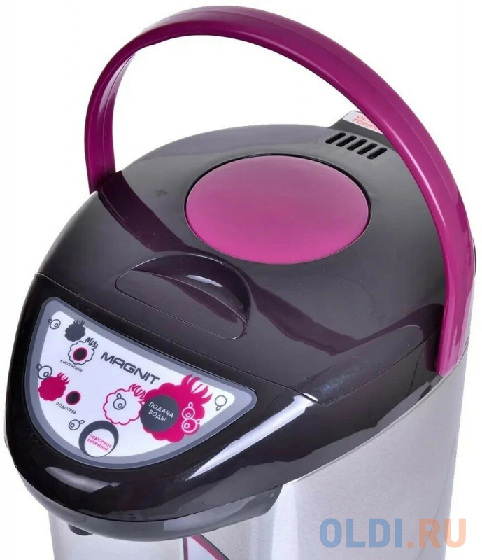 Термопот Magnit RTP-033 800 Вт серебристый чёрный 4 л металл/пластик фото