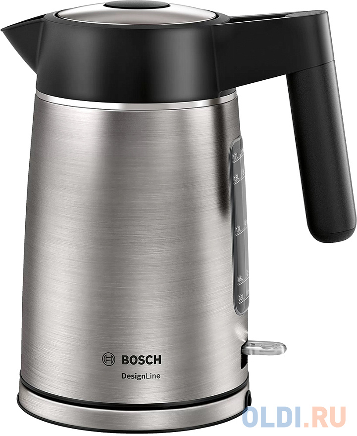Чайник электрический Bosch TWK5P480 2400 Вт чёрный нержавеющея сталь 1.7 л металл