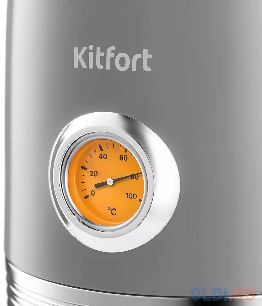 Чайник электрический KITFORT KT-6605 2200 Вт серый 1.7 л металл/пластик - фото 2