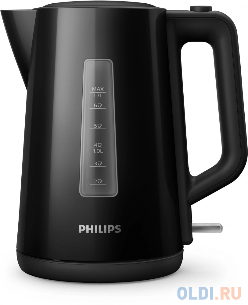 Чайник электрический Philips HD9318/20 2200 Вт чёрный 1.7 л пластик чайник электрический galaxy gl0330 blue 2000 вт голубой 1 7 л металл пластик