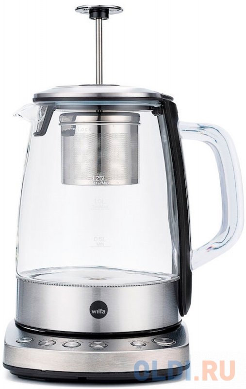 Чайник электрический Wilfa TM1-1500 S 2200 Вт нержавеющея сталь 1.25 л металл/стекло фото