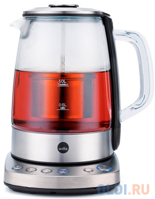 Чайник электрический Wilfa TM1-1500 S 2200 Вт нержавеющея сталь 1.25 л металл/стекло фото