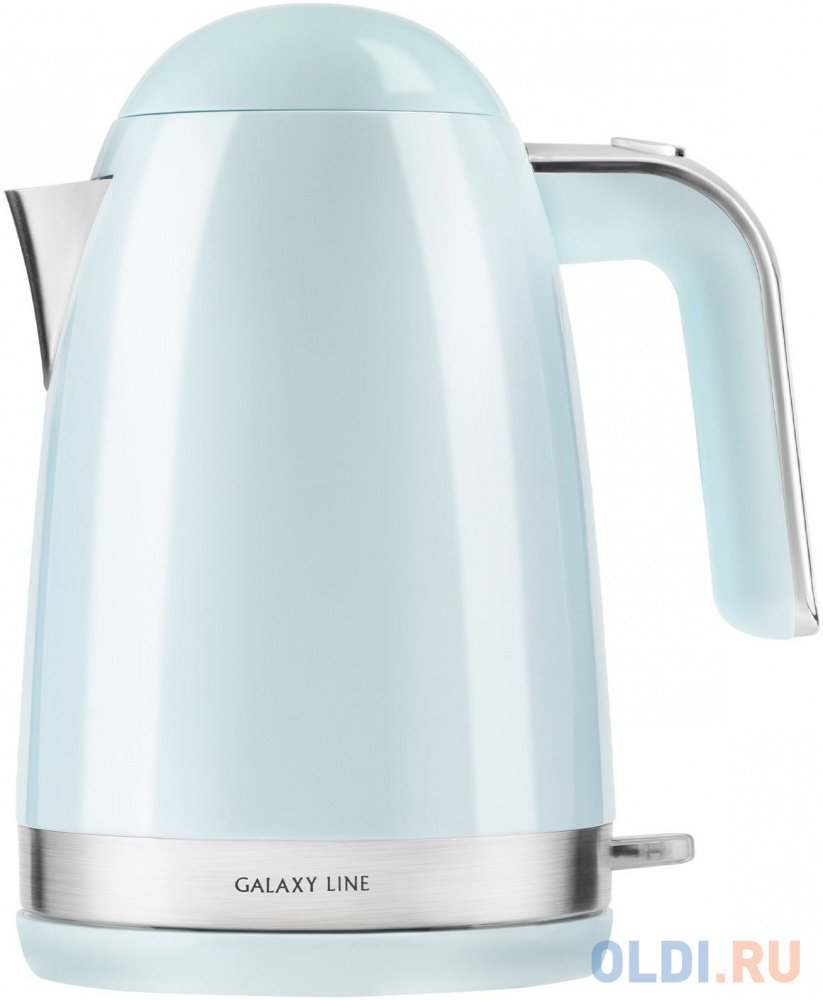 Чайник электрический GALAXY GL 0332 2200 Вт голубой 1.7 л металл/пластик