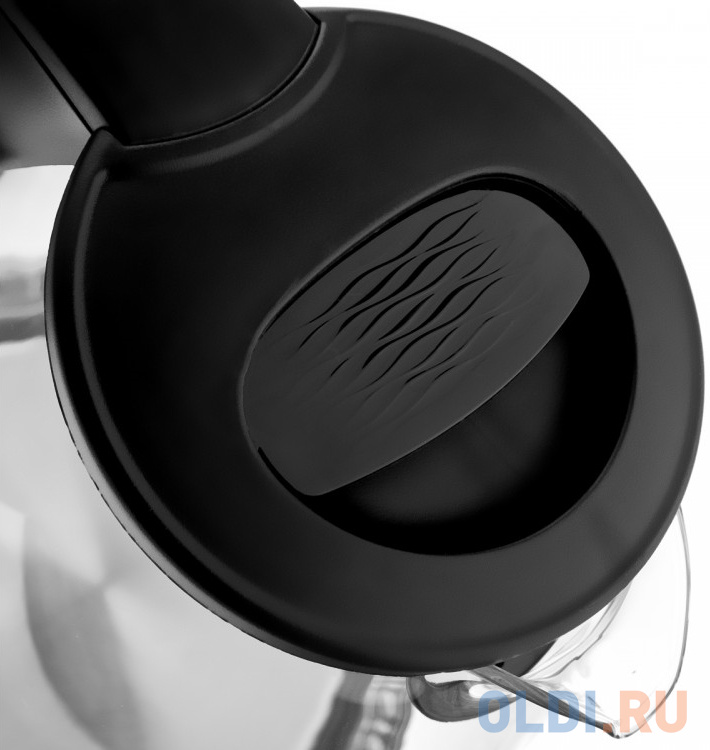 Чайник электрический Brayer BR1026 2200 Вт чёрный 1.8 л пластик/стекло, цвет черный, размер 21х18х24 см - фото 4