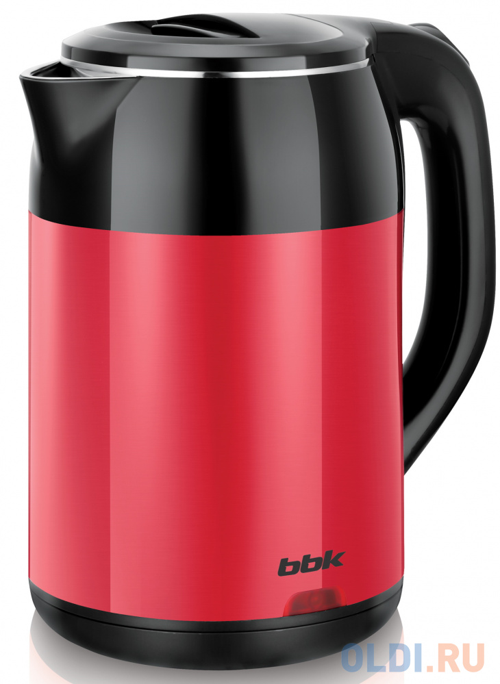 Чайник электрический BBK EK1709P 2000 Вт чёрный красный 1.7 л металл/пластик delta lux чайник электрический dl 1058b 2000