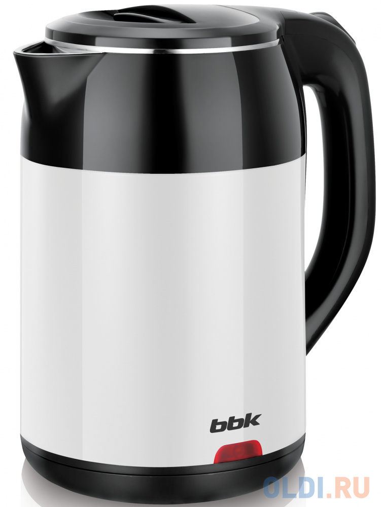 Чайник электрический BBK EK1709P 2000 Вт чёрный белый 1.7 л металл/пластик чайник электрический xiaomi bhr5927eu 1800 вт белый 1 7 л металл пластик