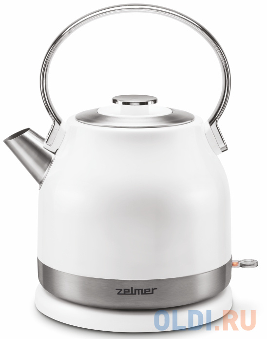 Чайник электрический Zelmer ZCK7940 2200 Вт белый 1.5 л нержавеющая сталь чайник электрический braun wk 5100wh 2200 вт белый 1 7 л нержавеющая сталь