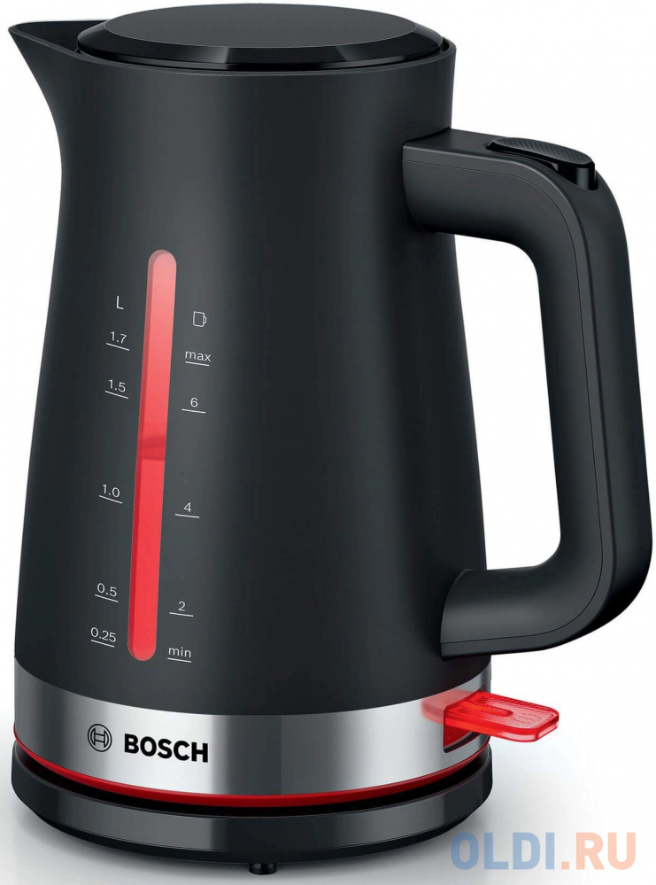 Чайник электрический Bosch TWK4M223 1.7л. черный корпус: пластик