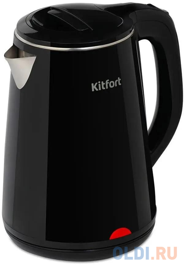 

Чайник электрический Kitfort КТ-6160 1.8л. 2200Вт черный корпус: металл/пластик