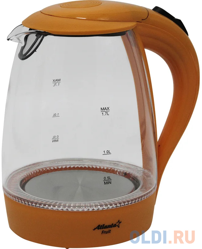 

Atlanta Чайник стеклянный электрический ATH-2461 orange