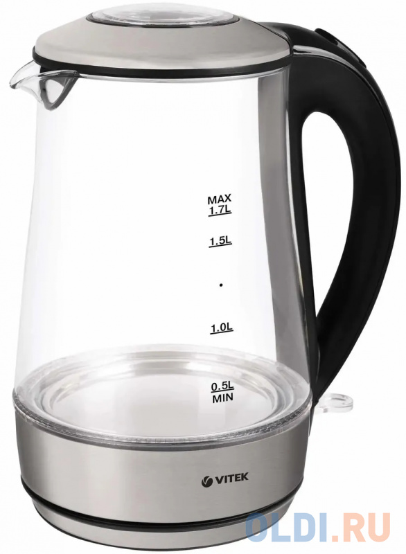 

Чайник электрический Vitek VT-7082, 2200Вт, серебристый