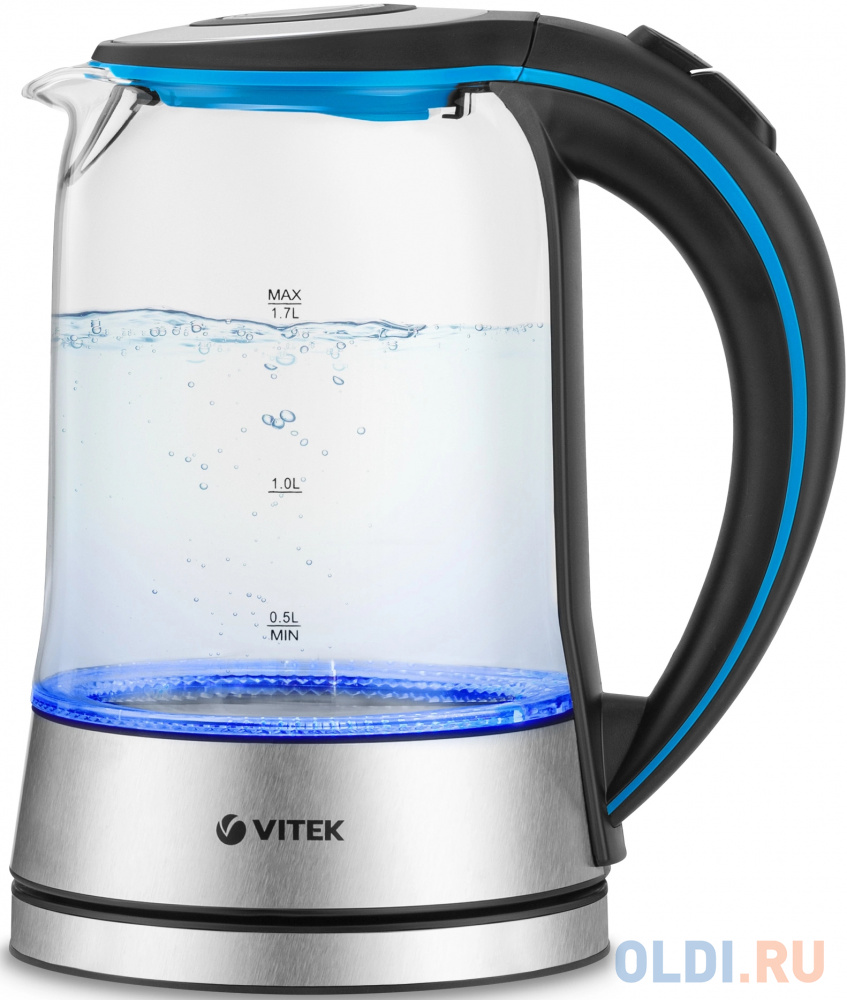 

Чайник электрический Vitek VT-7028, 2200Вт, прозрачный