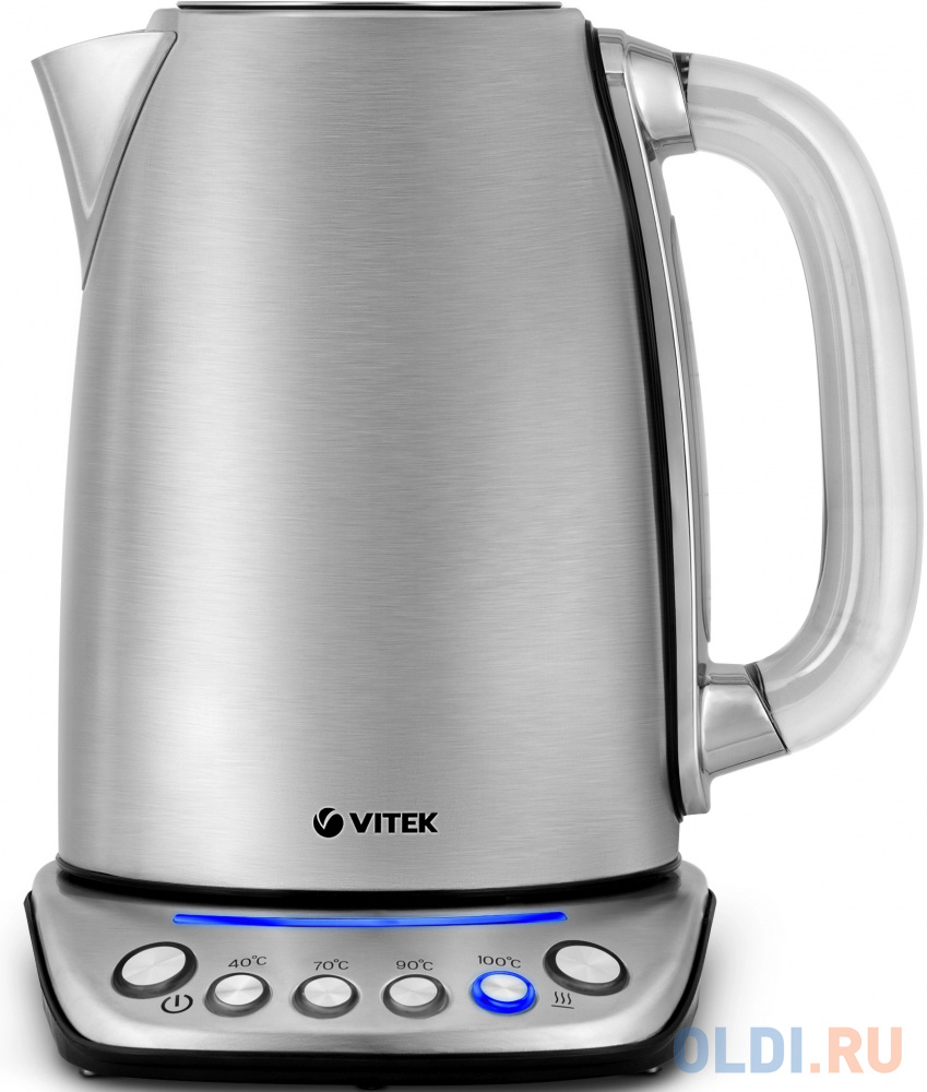 

Чайник электрический Vitek VT-7089, 2200Вт, серебристый