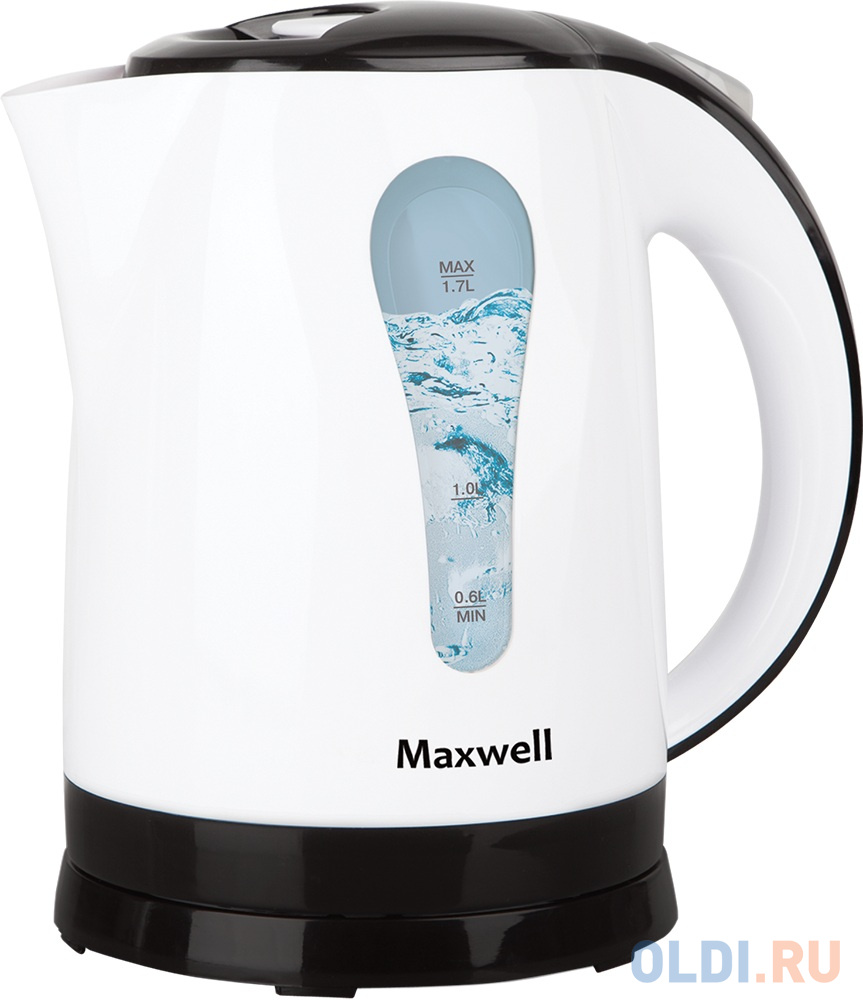 Чайник Maxwell MW-1079 W 2200 Вт белый 1.7 л пластик