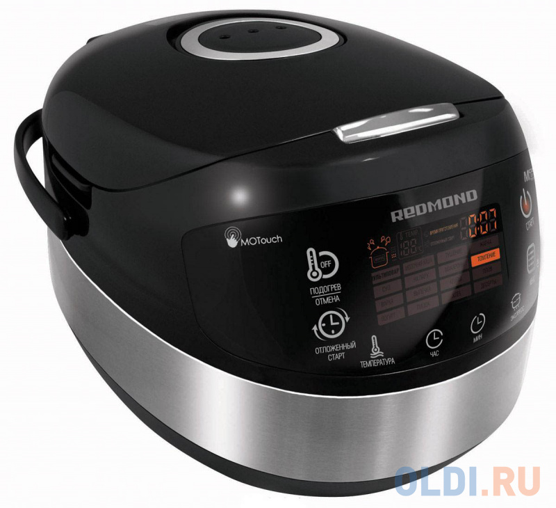 

Мультиварка Redmond RMK-M911 860 Вт 5 л серебристый черный