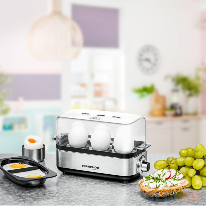Яйцеварка Rommelsbacher ER 600 400 Вт серебристый Яйцеварка Rommelsbacher ER 600 400 Вт серебристый фото