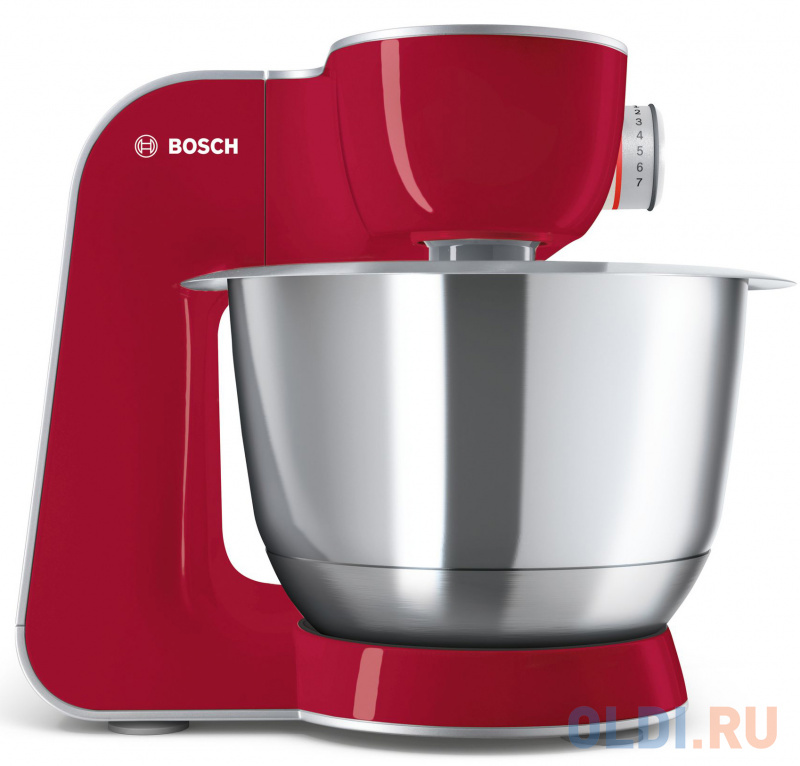Кухонный комбайн Bosch MUM58720 1000 Вт серебристо-красный [MUM58720] фото