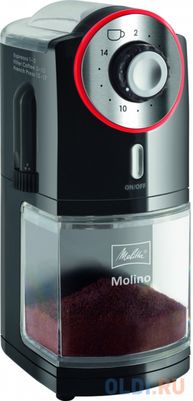 

Кофемолка Melitta Molino 100 Вт черный