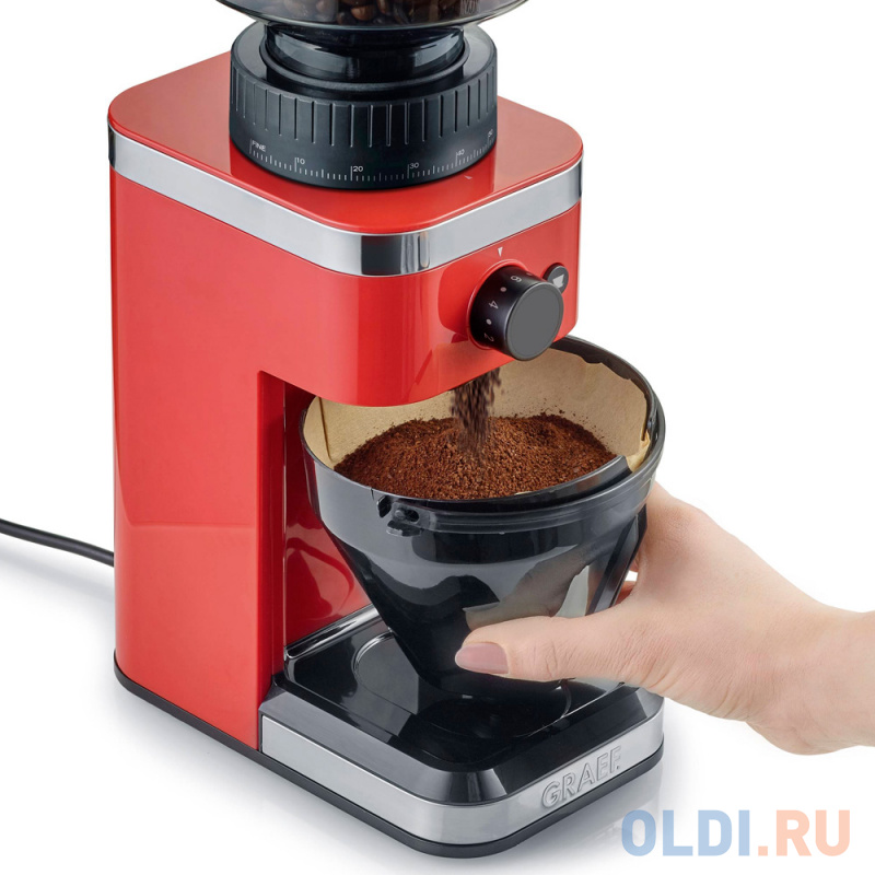 Кофемолка Graef CM 503 130 Вт красный фото