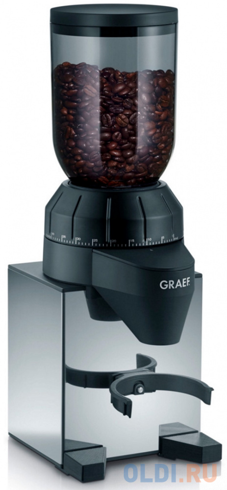 Кофемолка Graef CM 820 128 Вт серебристый кофемолка delonghi kg210 170вт сист помол ротац нож вместим 90гр