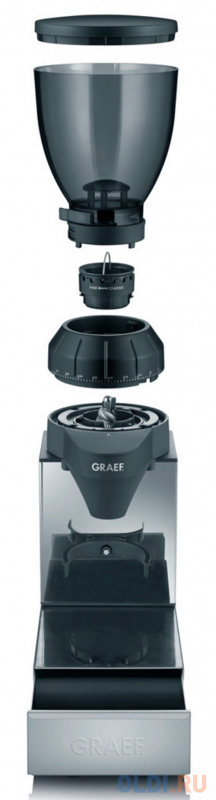 Кофемолка Graef CM 850 128 Вт серебристый фото