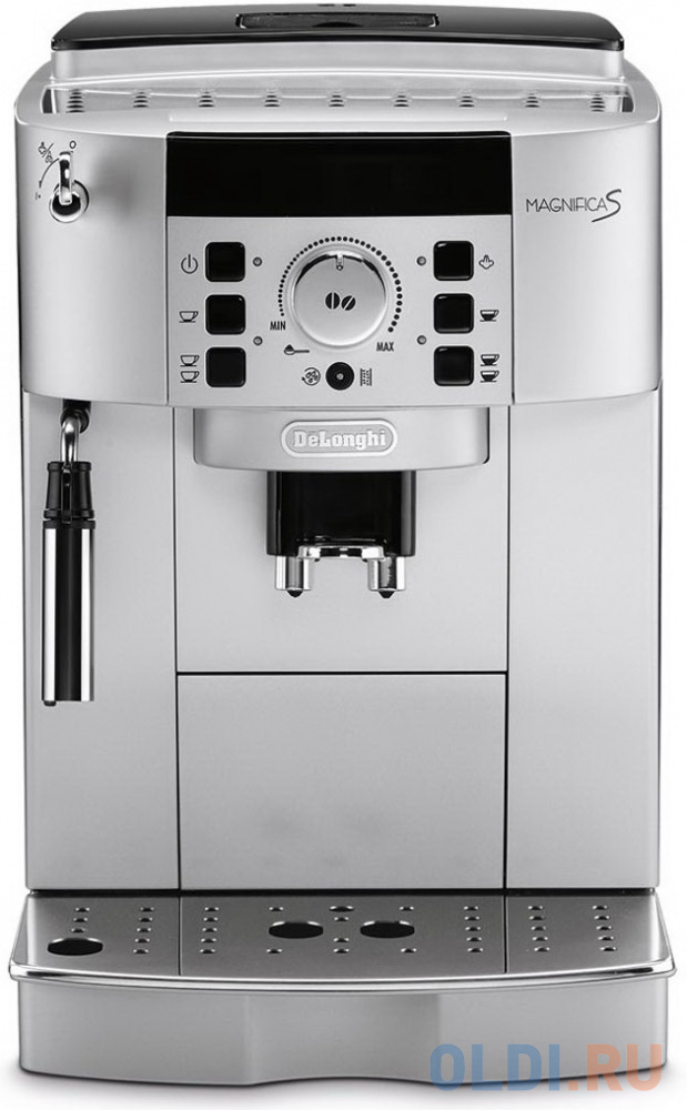 Кофемашина DeLonghi ECAM 22.110.SB мощность 1450Вт, объем 1,8л, давление 15 бар, встроенная кофемолка, диспенсер, капучинатор, серебристо/черный Вид№2