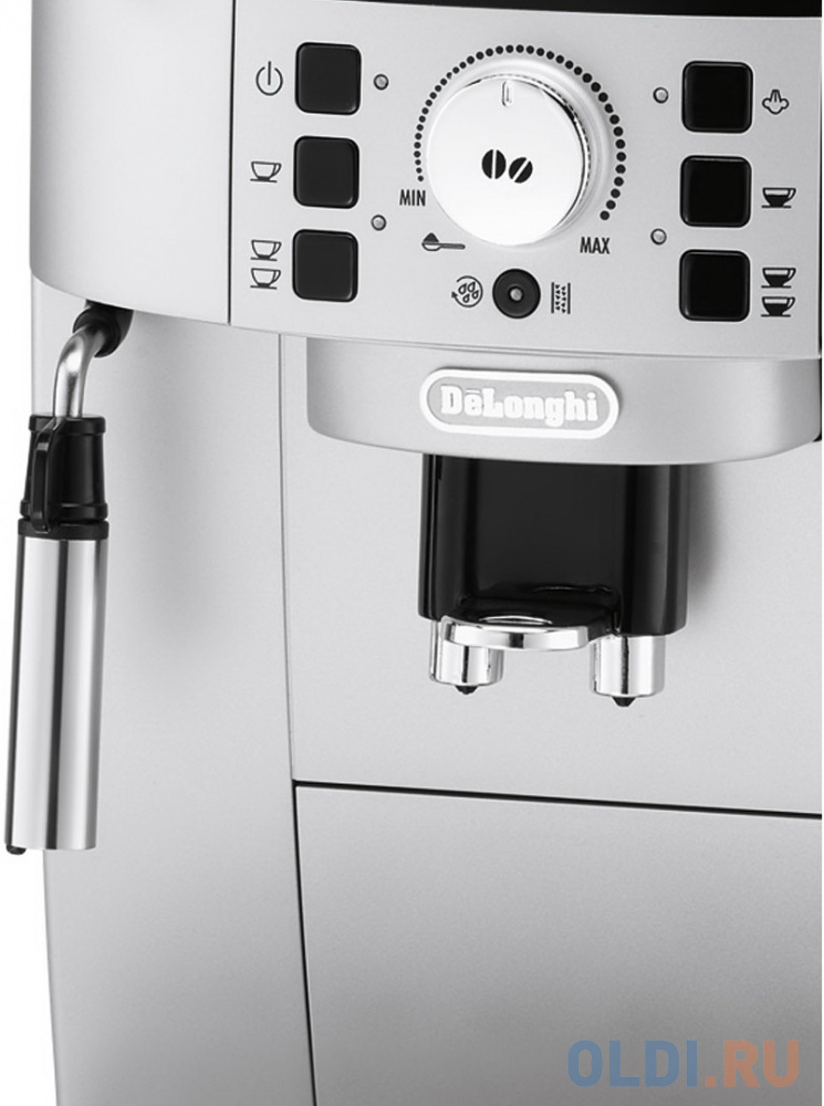 Кофемашина DeLonghi ECAM 22.110.SB мощность 1450Вт, объем 1,8л, давление 15 бар, встроенная кофемолка, диспенсер, капучинатор, серебристо/черный Вид№3