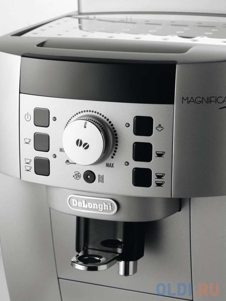 Кофемашина DeLonghi ECAM 22.110.SB мощность 1450Вт, объем 1,8л, давление 15 бар, встроенная кофемолка, диспенсер, капучинатор, серебристо/черный Вид№4