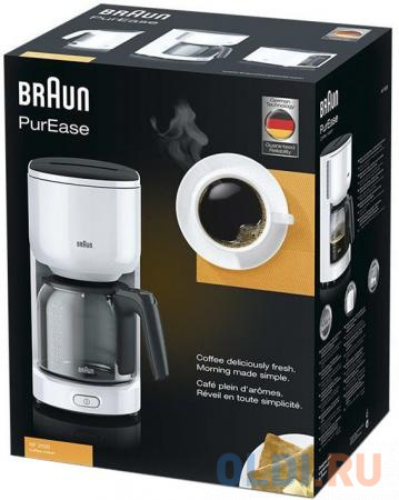 

Кофеварка Braun KF 3120 1000 Вт белый