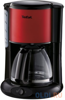 Кофеварка Tefal CM361D38 1000 Вт черно-красный