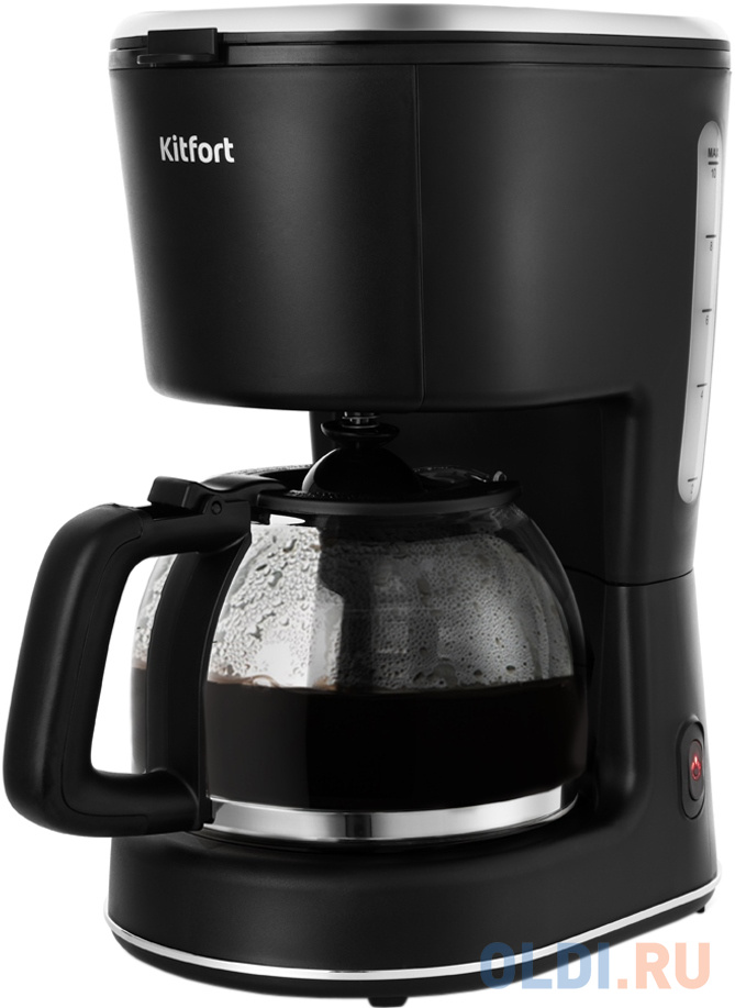 Кофеварка капельная Kitfort КТ-734 900Вт черный кофемолка kitfort кт 791 160 вт