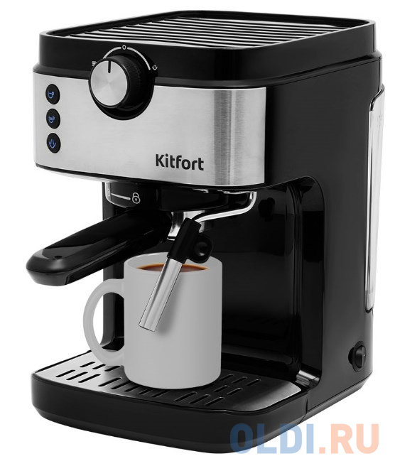 

Кофеварка эспрессо Kitfort KT-742 1450Вт черный/серебристый
