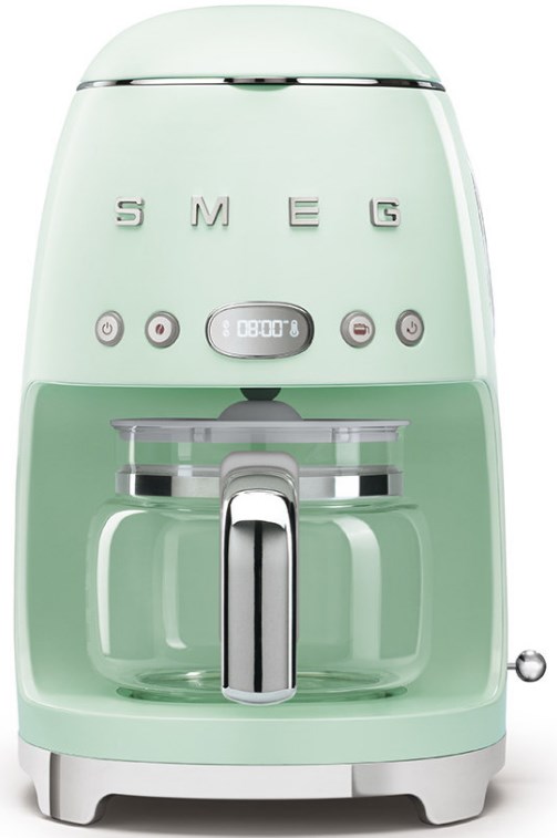 

Капельная кофеварка,SMEG DCF02PGEU , пастельный зеленый, Зелёный