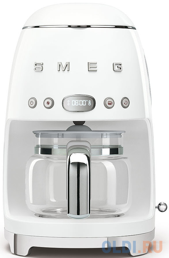  Капельная кофеварка,SMEG DCF02WHEU, белый