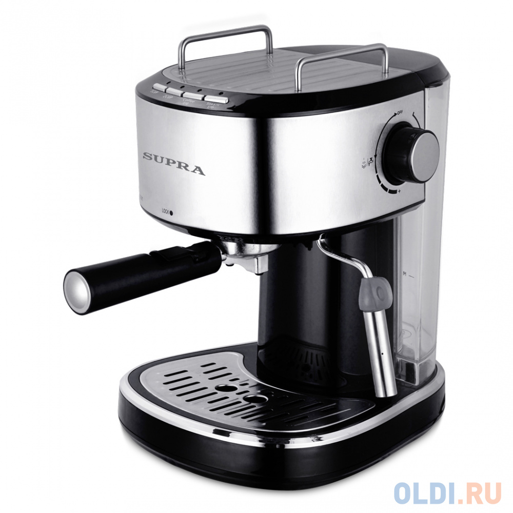 Кофеварка эспрессо Supra CMS-1515 черный/серебристый