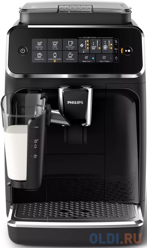 Кофемашина Philips/ LatteGo, сенсорная ПУ, 5 видов кофе, 12 степеней помола, Капучино