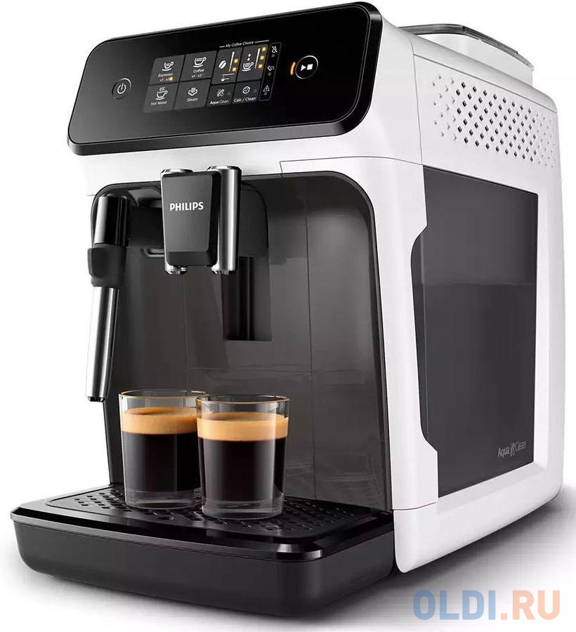Кофемашина Philips Series 1200 1500 Вт черный белый