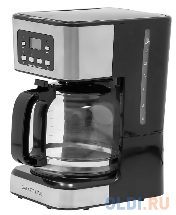 

Кофеварка электрическая GALAXY LINE GL0710, черно-серая, Серый-черный