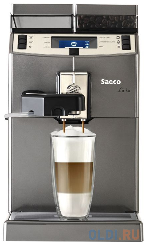Кофемашина Saeco Lirika One Touch Cappuccino 1850 Вт серый RI9851/01