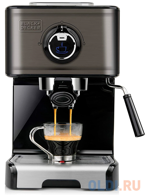 Кофеварка Black+Decker BXCO1200E 1200 Вт черный серебристый соковыжималка solis 8451 1200 вт серебристый