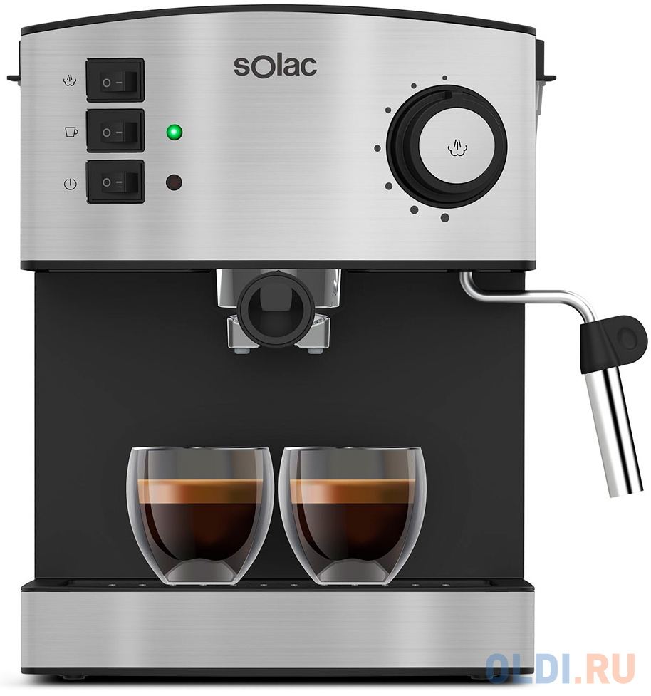 Кофемашина Solac Taste Classic M80 850 Вт серебристый кофемолка kitfort кт 1329 200 вт серебристый