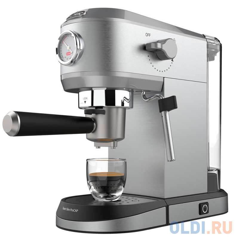Кофемашина Solac Taste Slim ProCAP 1200 Вт серебристый фото
