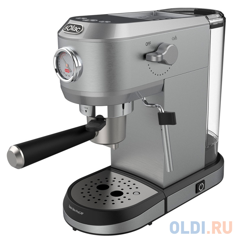 Кофемашина Solac Taste Slim ProCAP 1200 Вт серебристый фото