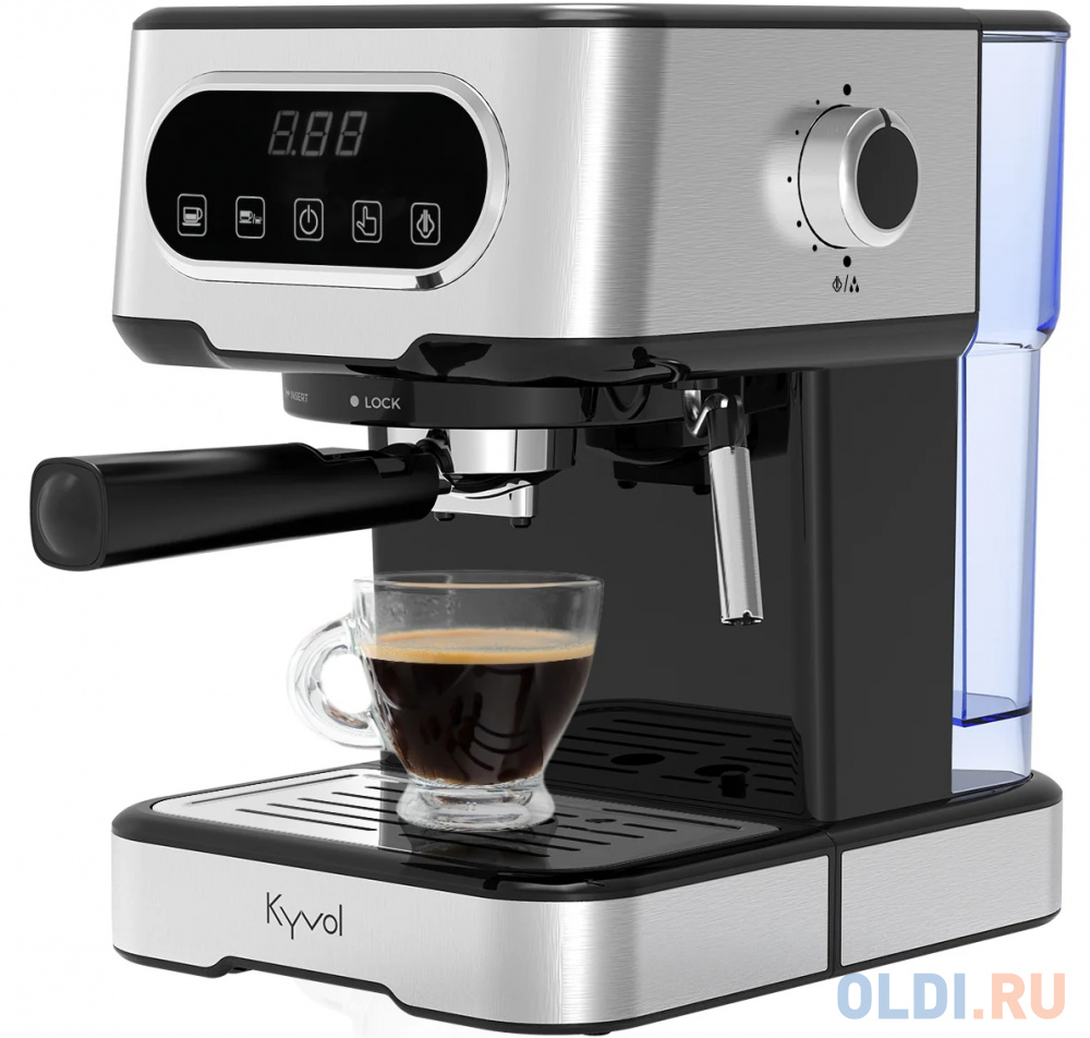 Кофемашина Kyvol Espresso Coffee Machine 02 ECM02 1050 Вт серебристо-черный electric mini automatic coffee grinding and making machine