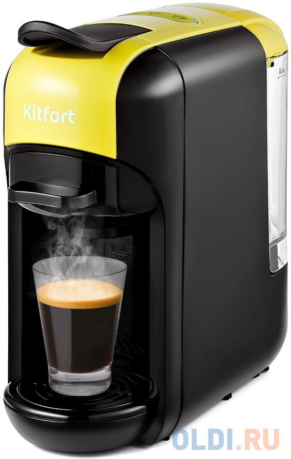 

Кофеварка рожковая Kitfort КТ-7105-2 1450Вт черный/салатовый