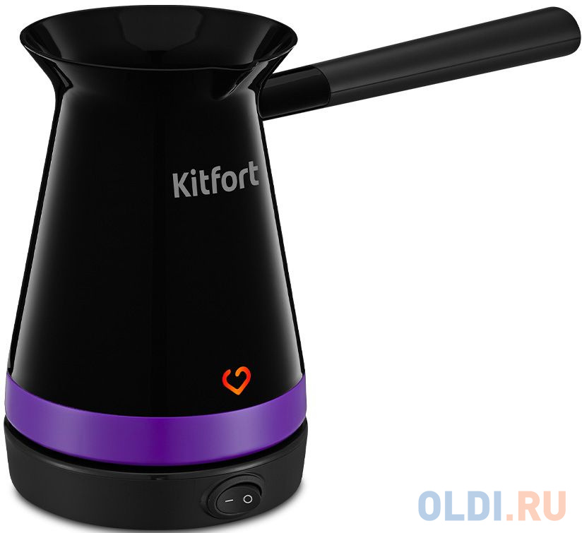 

Кофеварка Электрическая турка Kitfort КТ-7184 1000Вт черный/фиолетовый