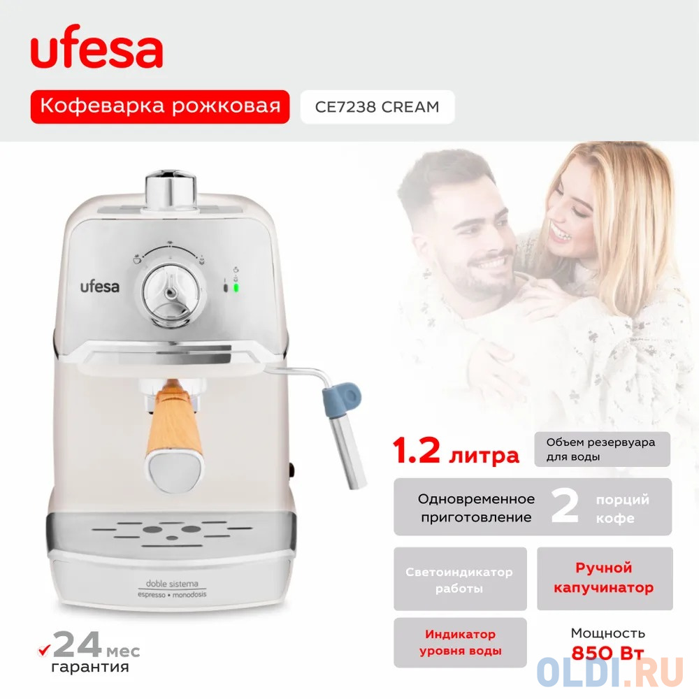 

Кофеварка CE7238 CREAM UFESA