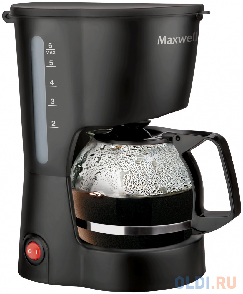 Кофеварка Maxwell MW-1657(BK) 600 Вт черный